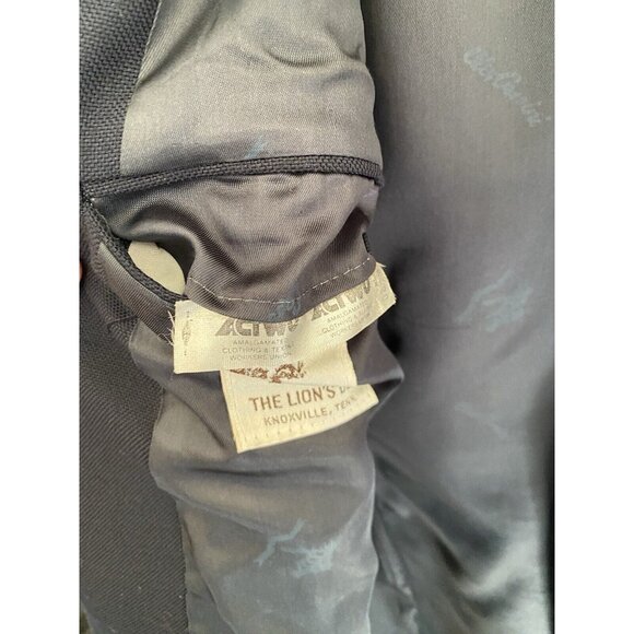 Oleg Cassini Black Blazer Men's Single Breasted 2 Button Vintage USA Union Made - Picture 10 of 11